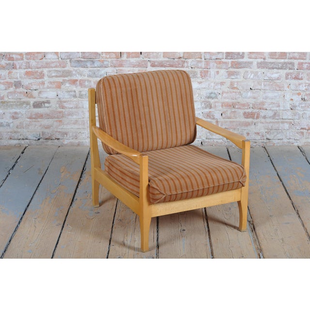 Mid-Century Beech Armchairs attributed to Jitona Soběslav, Czech. 1960s, Set of 2 For Sale - Image 16 of 18