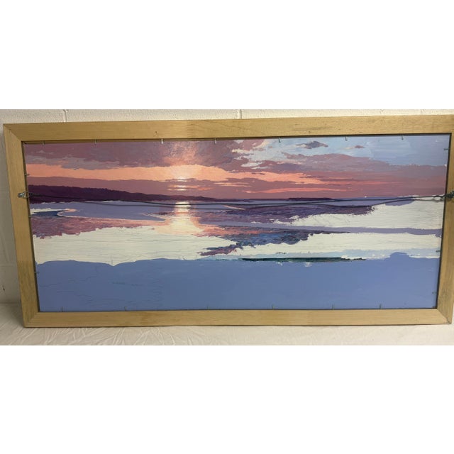 Vintage Original Connie J Boswell 2side Oil Painting Landscape River Expressive Realism For Sale - Image 4 of 18