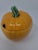 1990s Bordello Pinkerton Made in Portugal Pumpkin Sugar/Condiment Bowl For Sale - Image 5 of 11