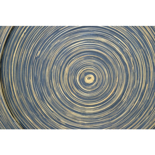 Vintage Indoor Decorative Planters 42 Inches Diameter Swirled Cane Vase - a Pair For Sale - Image 11 of 13