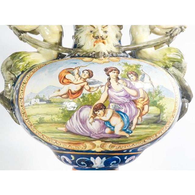 Ceramic Large Triptych Vases by Richard Ginori, 1900, Set of 3 For Sale - Image 7 of 18