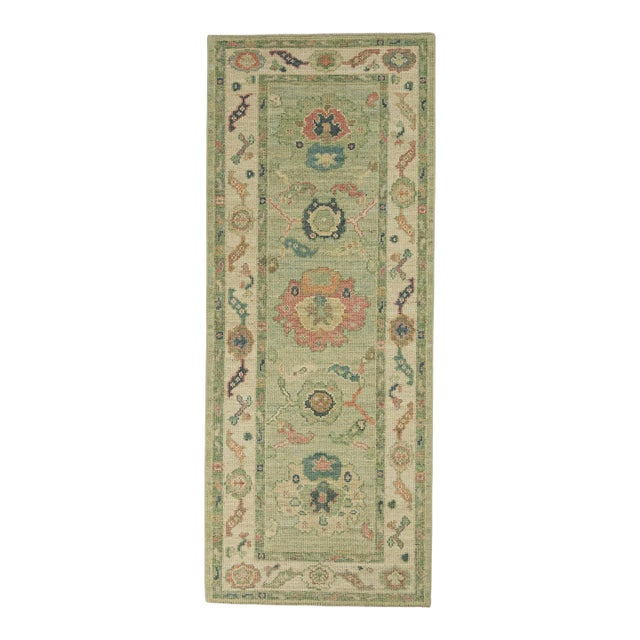 Turkish Oushak Rug 2'10" x 7' #20256 For Sale