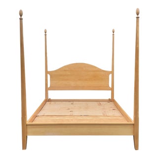 Solid Maple Queen Four Post Bed For Sale