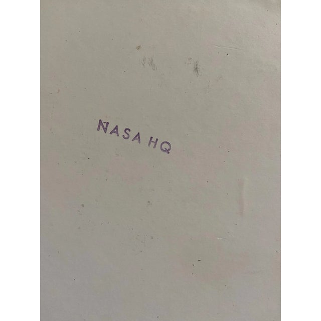 Raymond Loewy and William Snaith, Helmeted Man 2 Drawing for NASA, 1968, Ink on Cardboard For Sale - Image 3 of 5