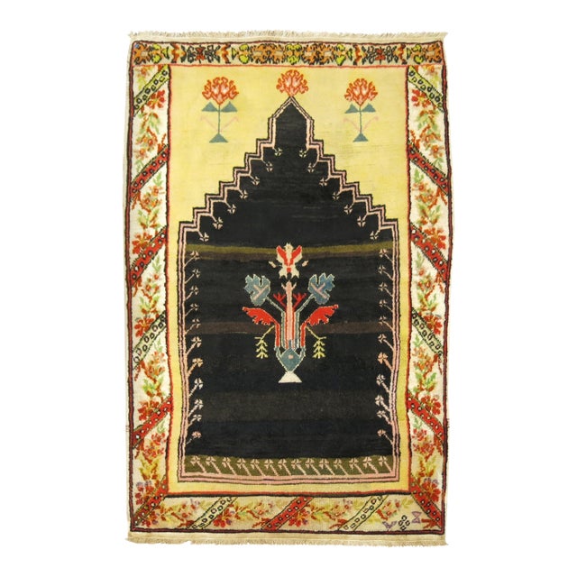 19th Century Zabihi Collection Turkish Prayer Rug - 2'2" x 3'2" For Sale