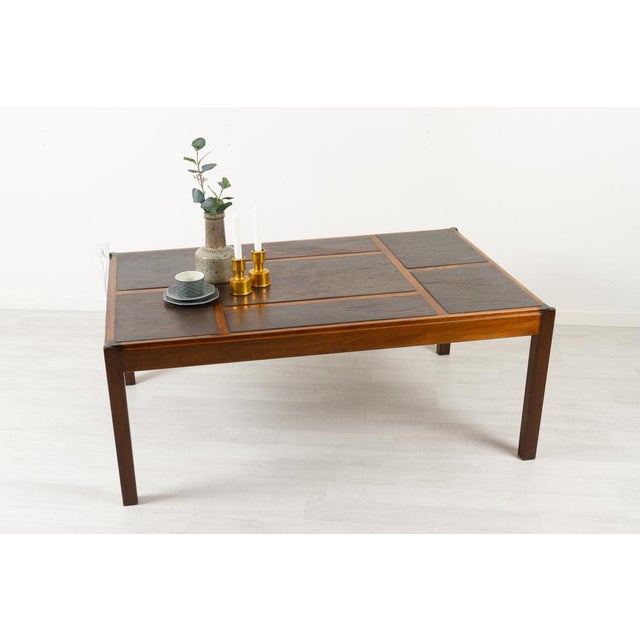 Vintage Danish Slate Coffee Table by Svend Langkilde, 1970s For Sale - Image 15 of 18