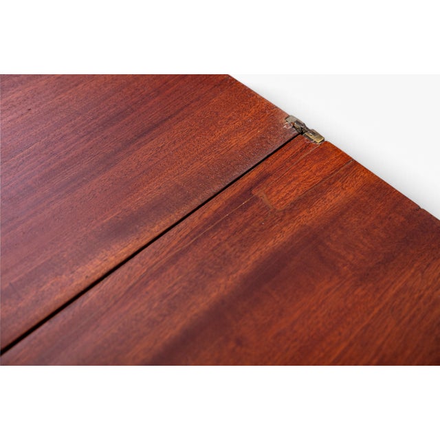 Antique American Federal North Shore Inlaid Mahogany Demilune Games Table For Sale - Image 10 of 15
