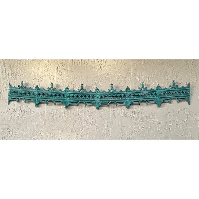 Funky Exquisite Antique Bronze Architectural Wall Hanging For Sale - Image 11 of 18