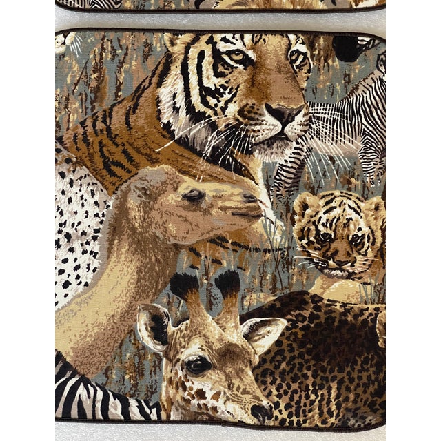 Safari tropical style pair of placemats.
