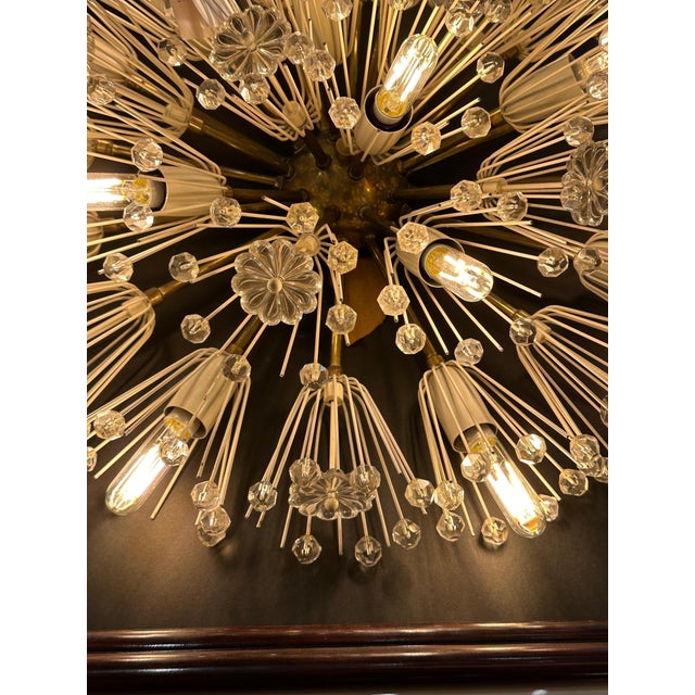 1970s Emil Stejnar Snowflake Flush Mount For Sale - Image 5 of 9