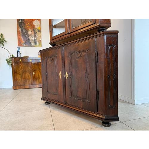 Corner Display Cabinet in Wood For Sale - Image 12 of 13