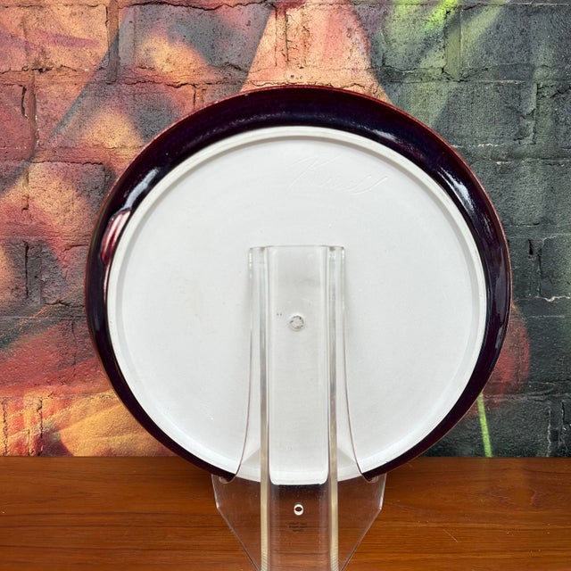 Gail Russel Ceramic Serving Charger Dish For Sale - Image 10 of 12