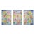 1920 Theater Mountain Construction Modernist Multicolor Fine Art Print Triptych by Paul Klee, 8" X 12" Per Panel For Sale