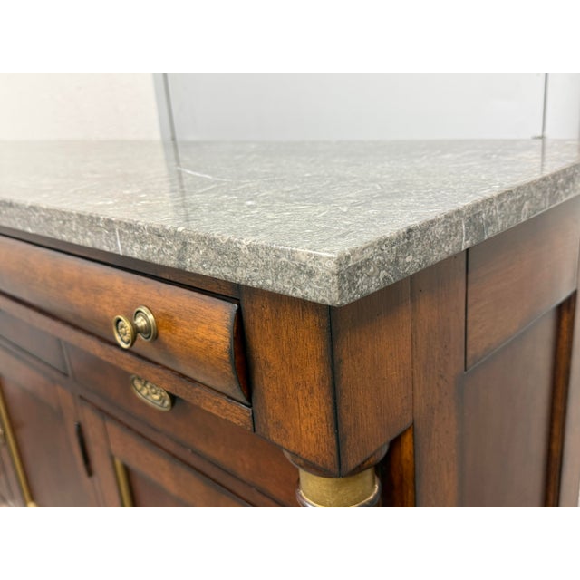 Bassett American Empire Style Buffet, Vintage For Sale - Image 10 of 12