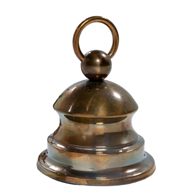 Mid-Century Modern Brass Doorstop by Luigi Caccia Dominioni for Azucena, 1950s For Sale
