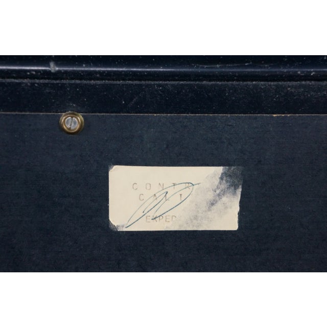Paint 2 Mid Century John Stuart Navy Blue Lacquer Nightstands Bedside Chests MCM Pair For Sale - Image 7 of 18