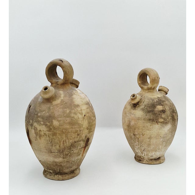 20th Century Italian Peasant Water Flasks, Set of 2 For Sale - Image 11 of 11