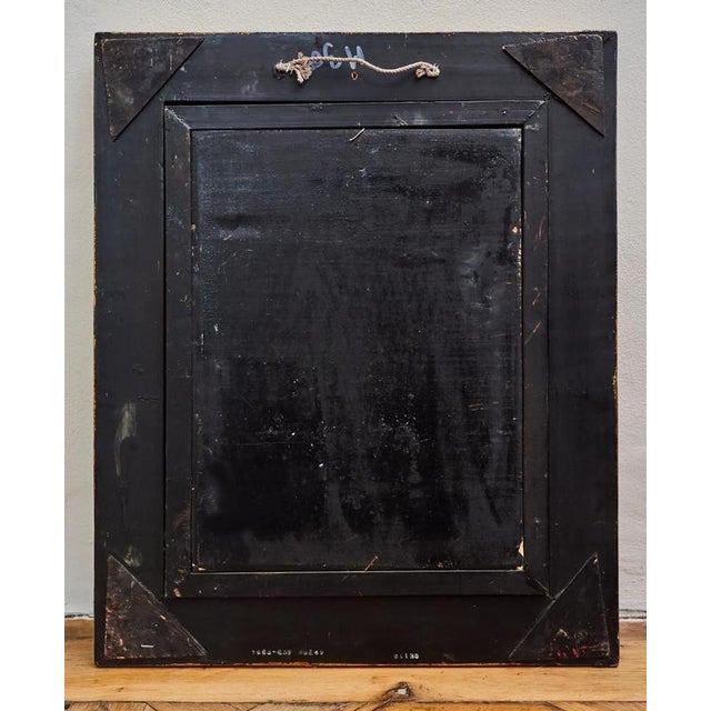 J. Glenn, Romantic Historic Alley, Oil on Wooden Panel For Sale - Image 6 of 7