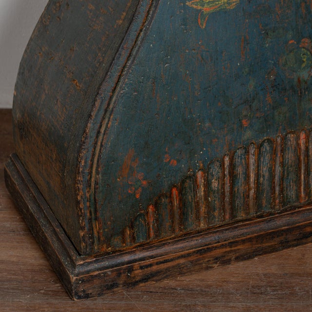 19th Century Original Painted Swedish Mora Grandfather Clock For Sale - Image 13 of 17