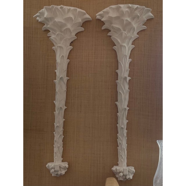 Pair or Palm Tree Wall Scones For Sale - Image 13 of 14