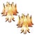 Italian Murano Glass Petal Chandeliers, Set of 2 For Sale