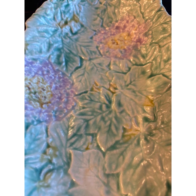 Vintage 1930's English Majolica Platter and Covered Cheese or Butter Dish – Avon Ware – 2 Pieces For Sale In San Diego - Image 6 of 10