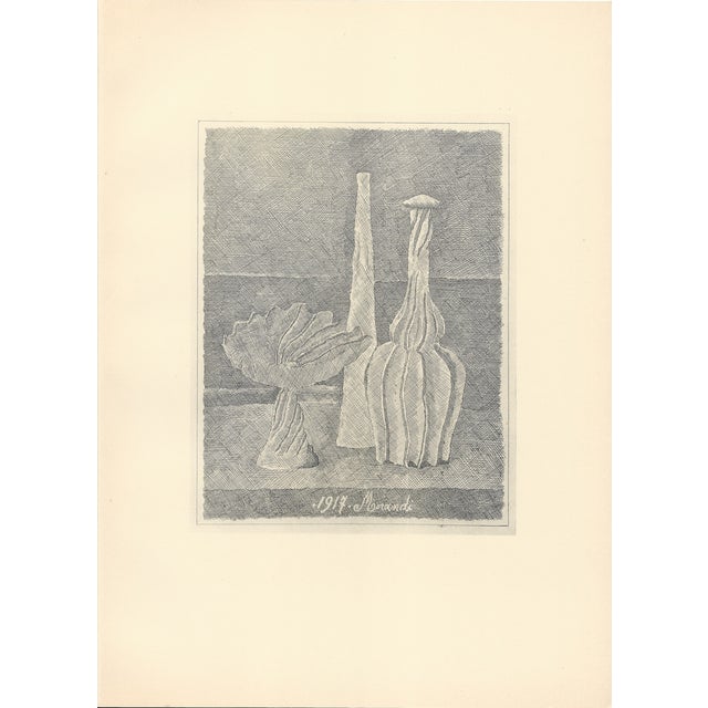 Giorgio Morandi, Still Life with Composter, Long Bottle and Fluted Bottle, 1928-1957, Lithograph For Sale