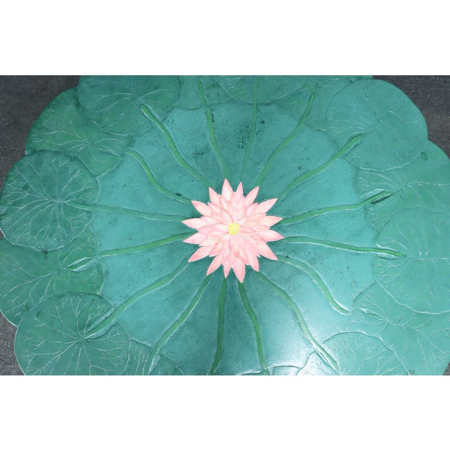 Art Nouveau Water Lily Coffee Table For Sale - Image 12 of 12