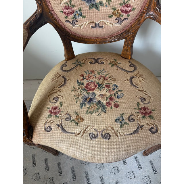 French 19th Century Neoclassical Armchair From France in the Louis XVI Style For Sale - Image 3 of 8