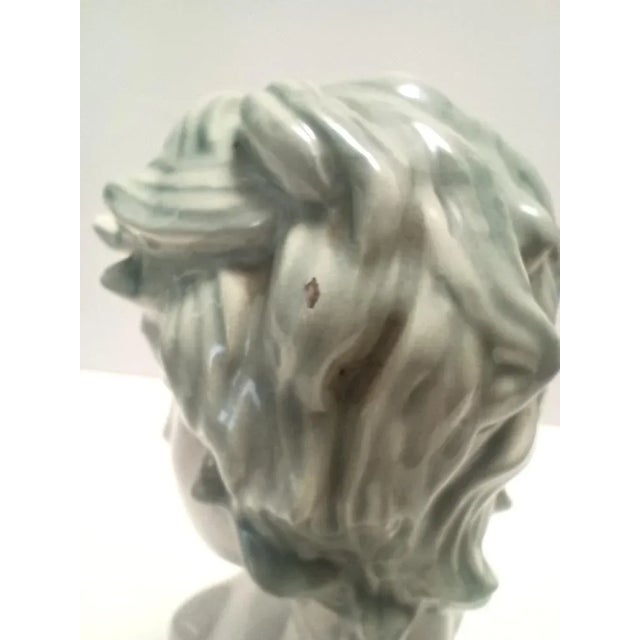 Painted and Polished Ceramic Female Bust by Clelia Bertetti, Italy, 1930s For Sale - Image 17 of 18