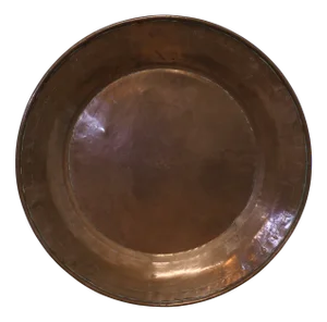 Large Arts and Crafts Round Copper Wall Plate