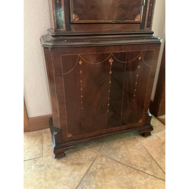 Antique Four Seasons Grandfather Clock by W. Lawrence Circa 1790 For Sale - Image 4 of 9