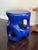 Made Goods Hyde Stool in Glossy Cobalt Blue Reinforced Concrete Sculptural Modern Organic Side Table For Sale - Image 10 of 12