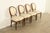 Karges Furniture Karges Style French Regency Louis XVI Carved Mahogany and Gold Gilt Dining Chairs, Set of Four For Sale - Image 4 of 12