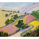 Expressive Large Landscape Painting 32”x36” For Sale