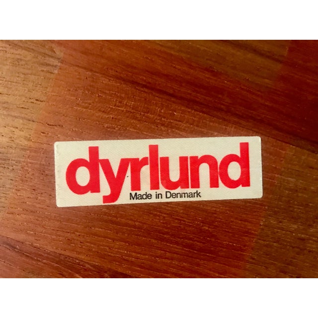 Danish Round Solid Teak Side or Coffee Table by Dyrlund, 1960s For Sale - Image 12 of 17