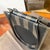 1990s Black PVC Pequin Striped Pattern Shoulder Bag by Fendi Rome For Sale - Image 12 of 15
