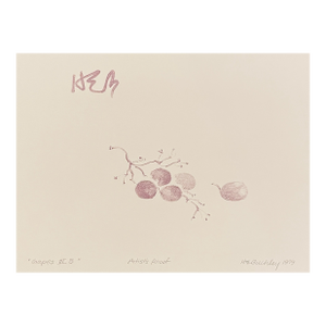 1979 Harry Buckley Purple Grapes Lithograph