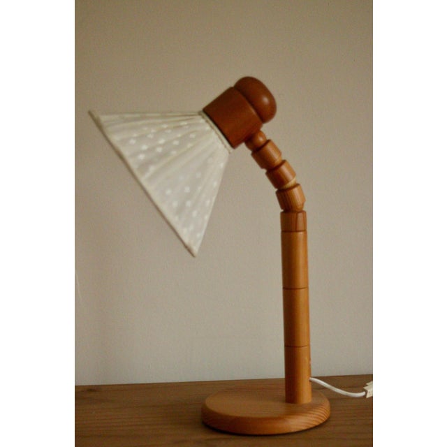 Vintage Pine Table Lamp from Solbackens Svarveri, Sweden, 1970s, Set of 2 For Sale - Image 11 of 18