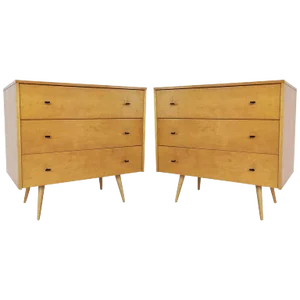 Paul McCobb Three-Drawer Planner Group Dressers/Chests - a Pair