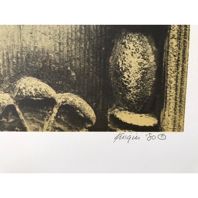 Yellow Original Vintage Lithograph by Michael Knigin, "Royal Applause", #146/300, Signed, 1980 For Sale - Image 8 of 9