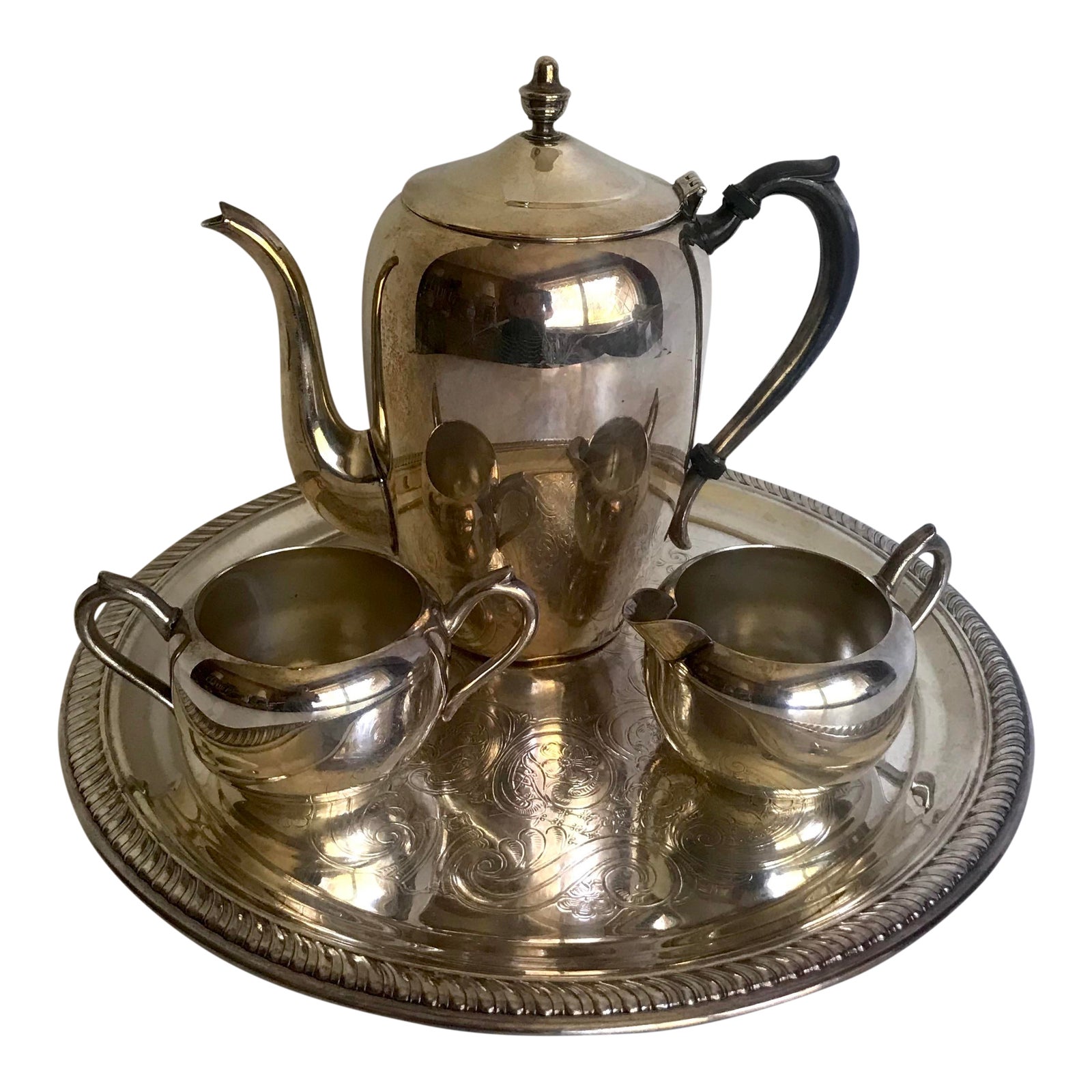 f.b. Rogers Silver Co. 4 Piece Tea Set Chairish