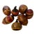 Vintage Decorative Painted & Carved Gourds- Set of 7 For Sale