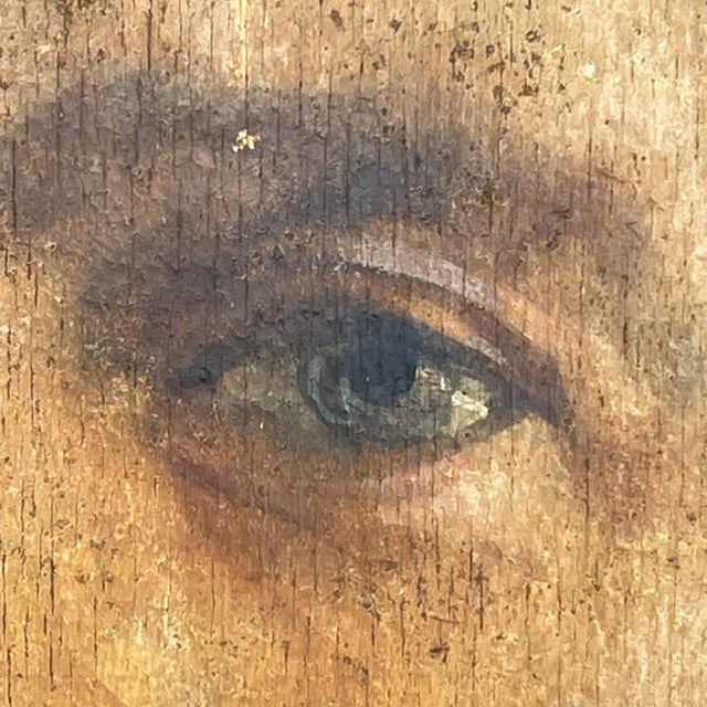 Portrait Man in a Suit, Late 19th Century, Oil on Plywood For Sale - Image 3 of 10