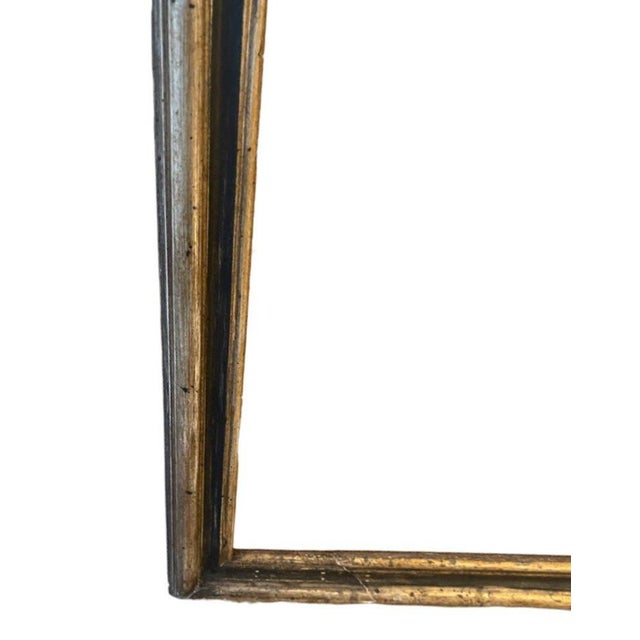 Brown Italian Late 18th Century Polychrome & White Gold Gilt Carved Mirror For Sale - Image 8 of 8