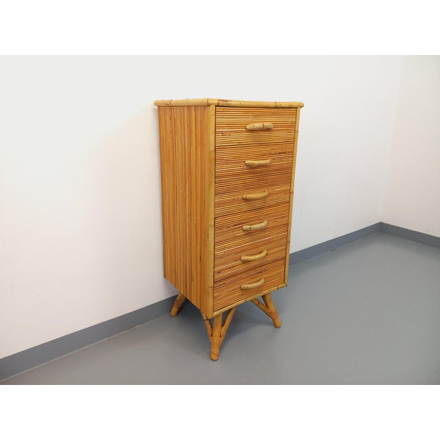 Vintage Rattan Chest of Drawers, 1970s For Sale - Image 15 of 15