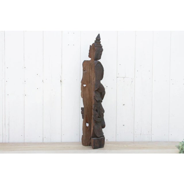 Antique Carved Wood Bali Figure For Sale In Los Angeles - Image 6 of 10