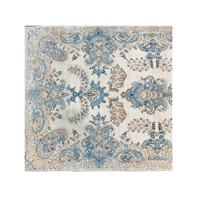 1940s Vintage Old Persian Kerman Area Rug 4x7 For Sale - Image 12 of 12