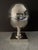 Vintage St. James Silver Plate Vintage Caviar Server of Ovoid Form on Pedestal Base For Sale - Image 9 of 9