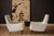 Mid-Century Modern Mid Century Modern Bouclé French Club Lounge Chairs by Beka, 1950's For Sale - Image 3 of 14